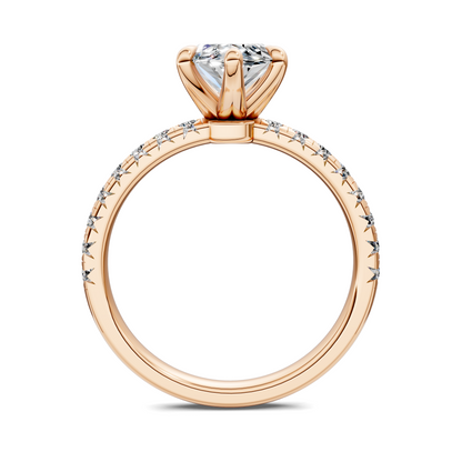 Tessa Scalloped Pavé Ring