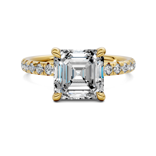 Tessa Scalloped Pavé Ring