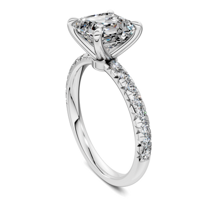 Tessa Scalloped Pavé Ring