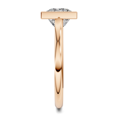 Sandra Bezel Cathedral Solitaire Ring