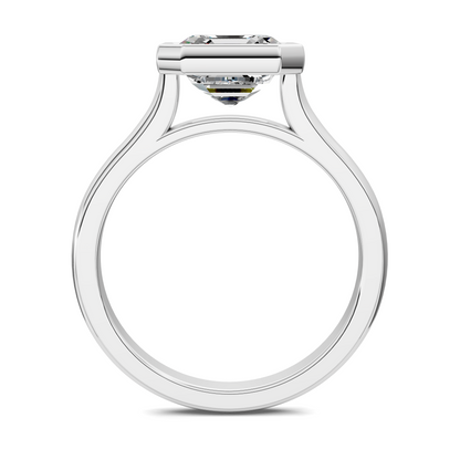 Sandra Bezel Cathedral Solitaire Ring