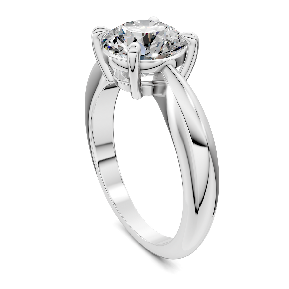 Nora Tapered Solitaire Ring