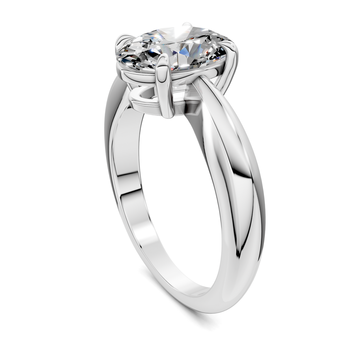 Nora Tapered Solitaire Ring
