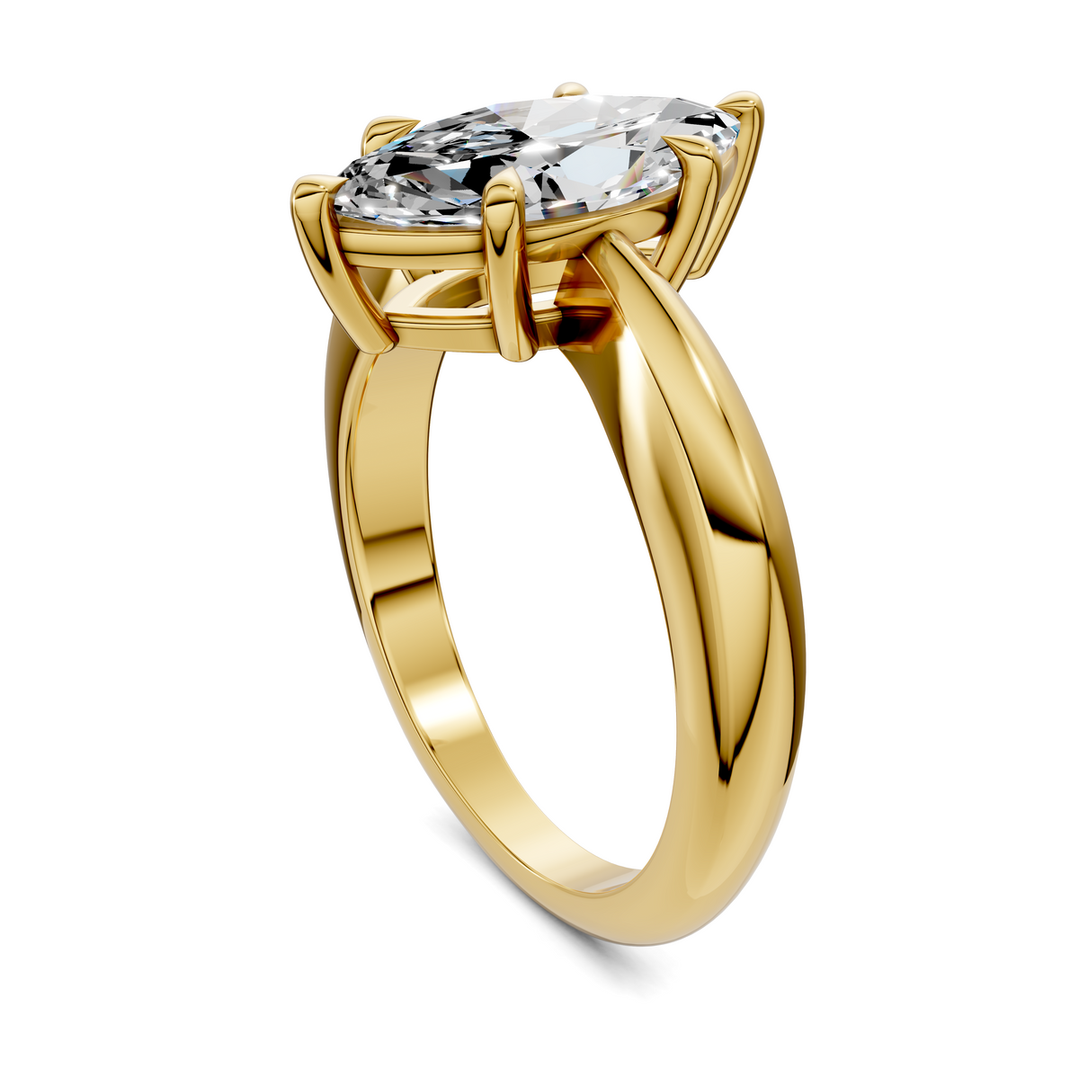 Nora Tapered Solitaire Ring