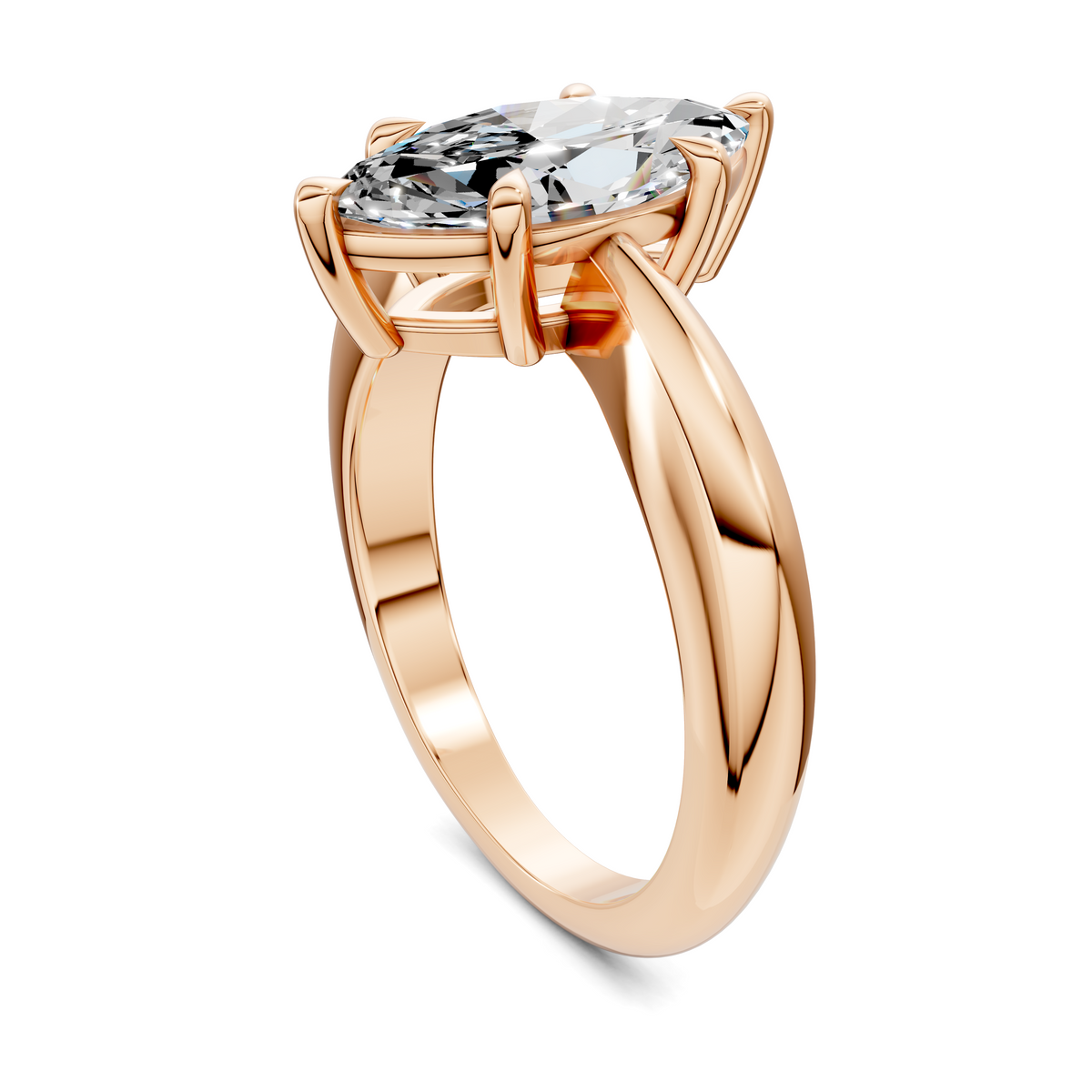 Nora Tapered Solitaire Ring