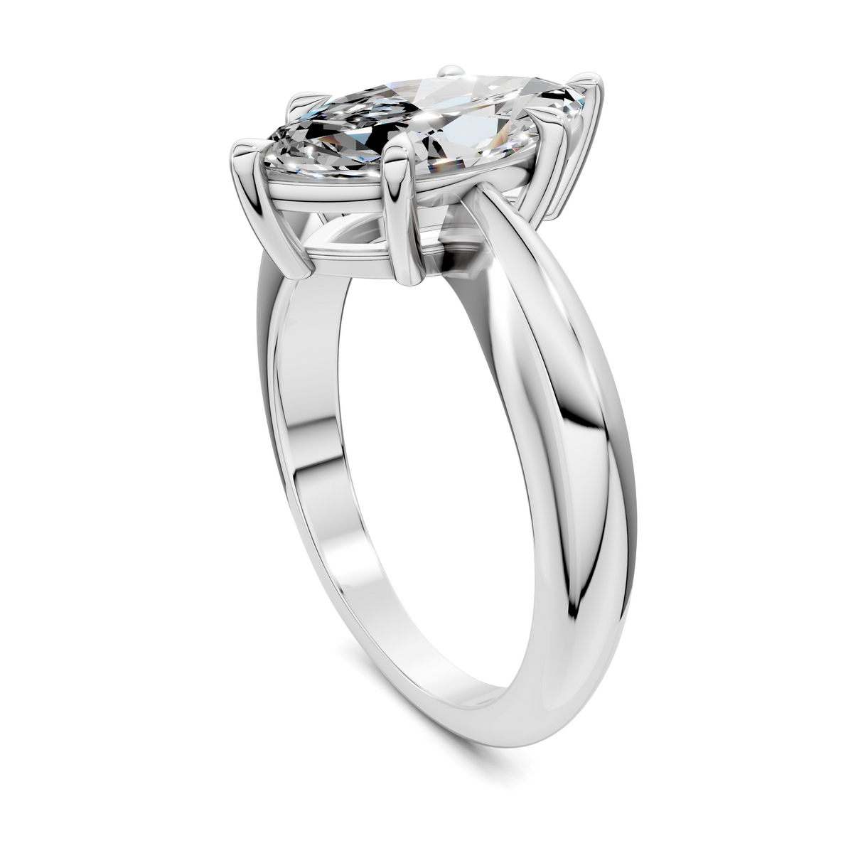 Nora Tapered Solitaire Ring