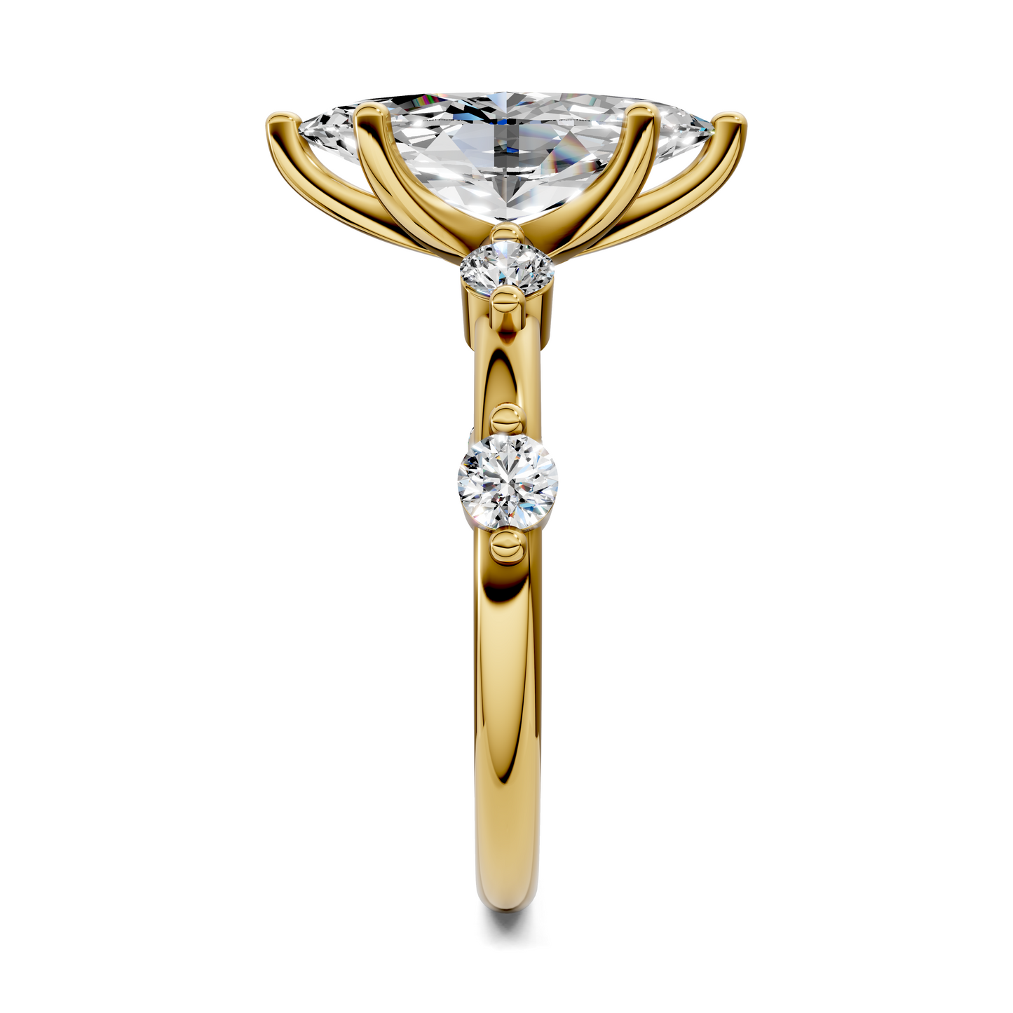 Justice Round Accent Ring