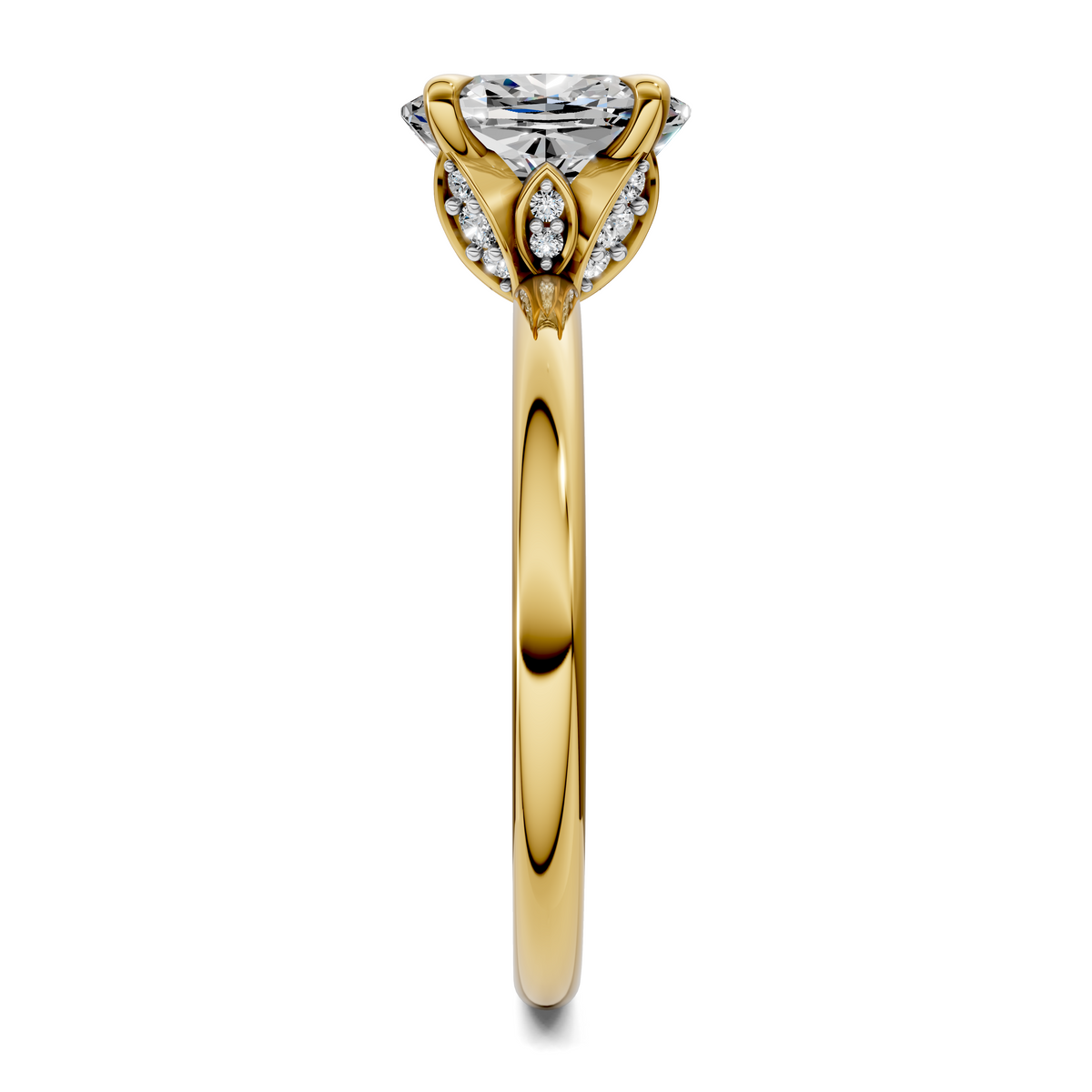 Solana Leaf Accent Ring