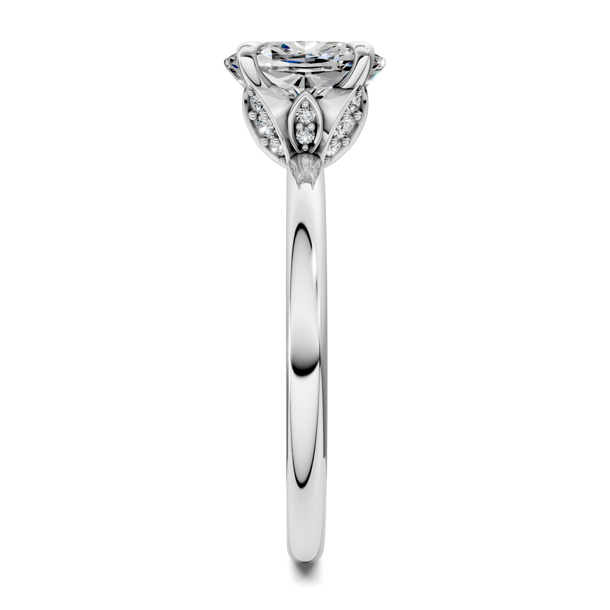 Solana Leaf Accent Ring