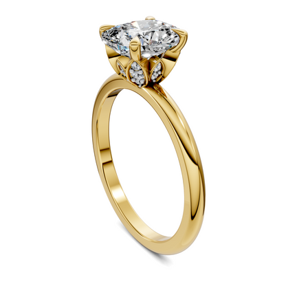 Solana Leaf Accent Ring