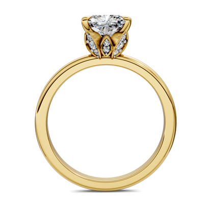 Solana Leaf Accent Ring