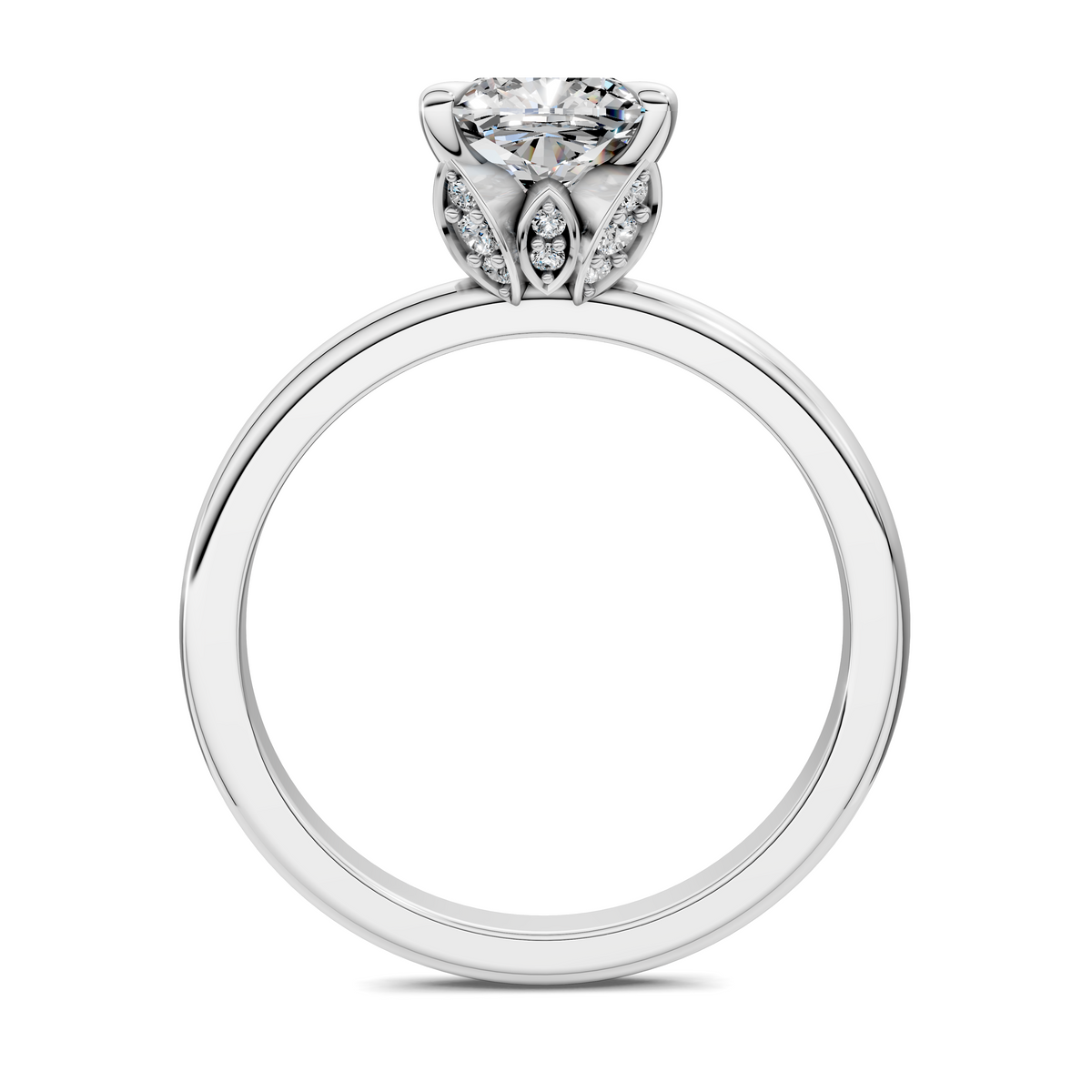 Solana Leaf Accent Ring
