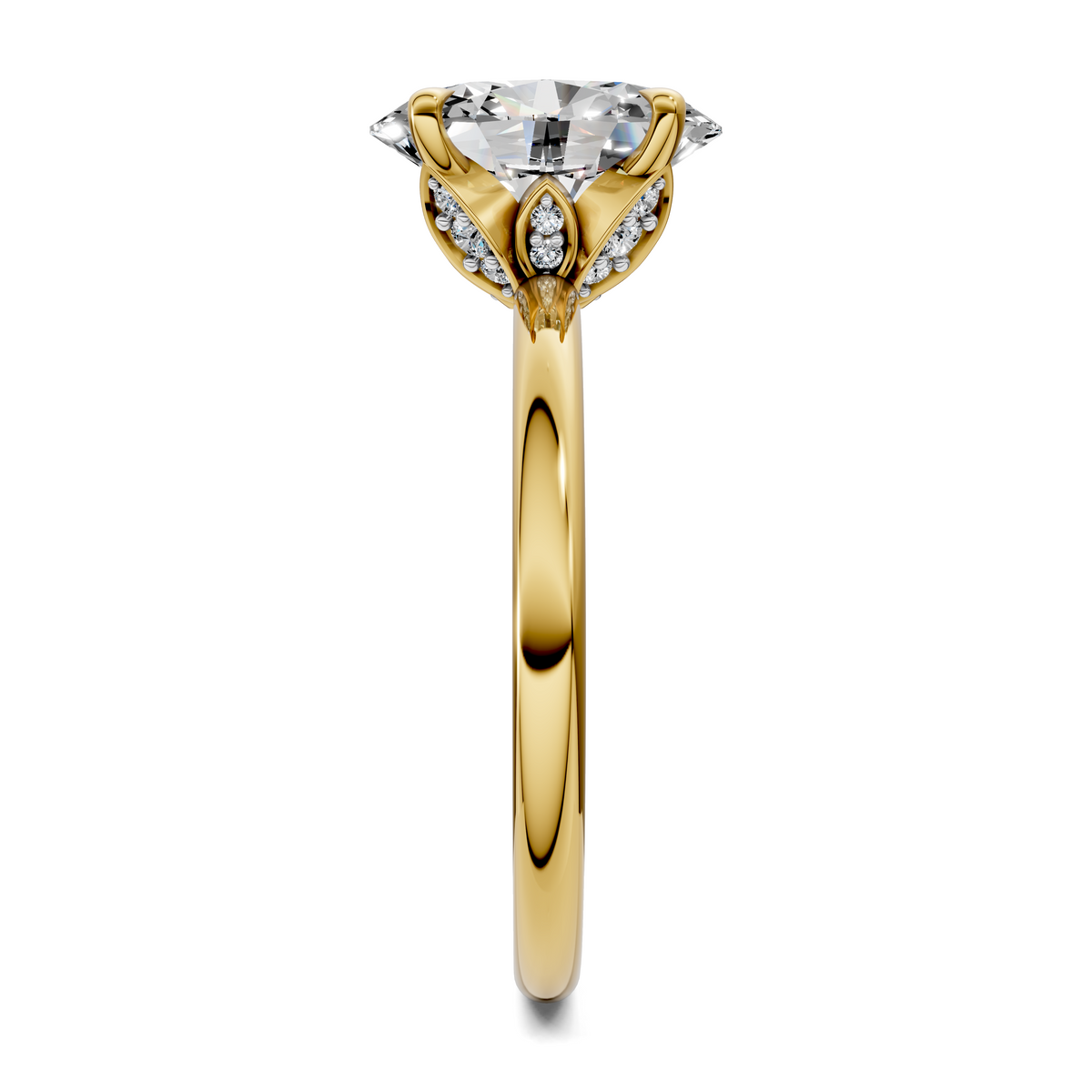 Solana Leaf Accent Ring
