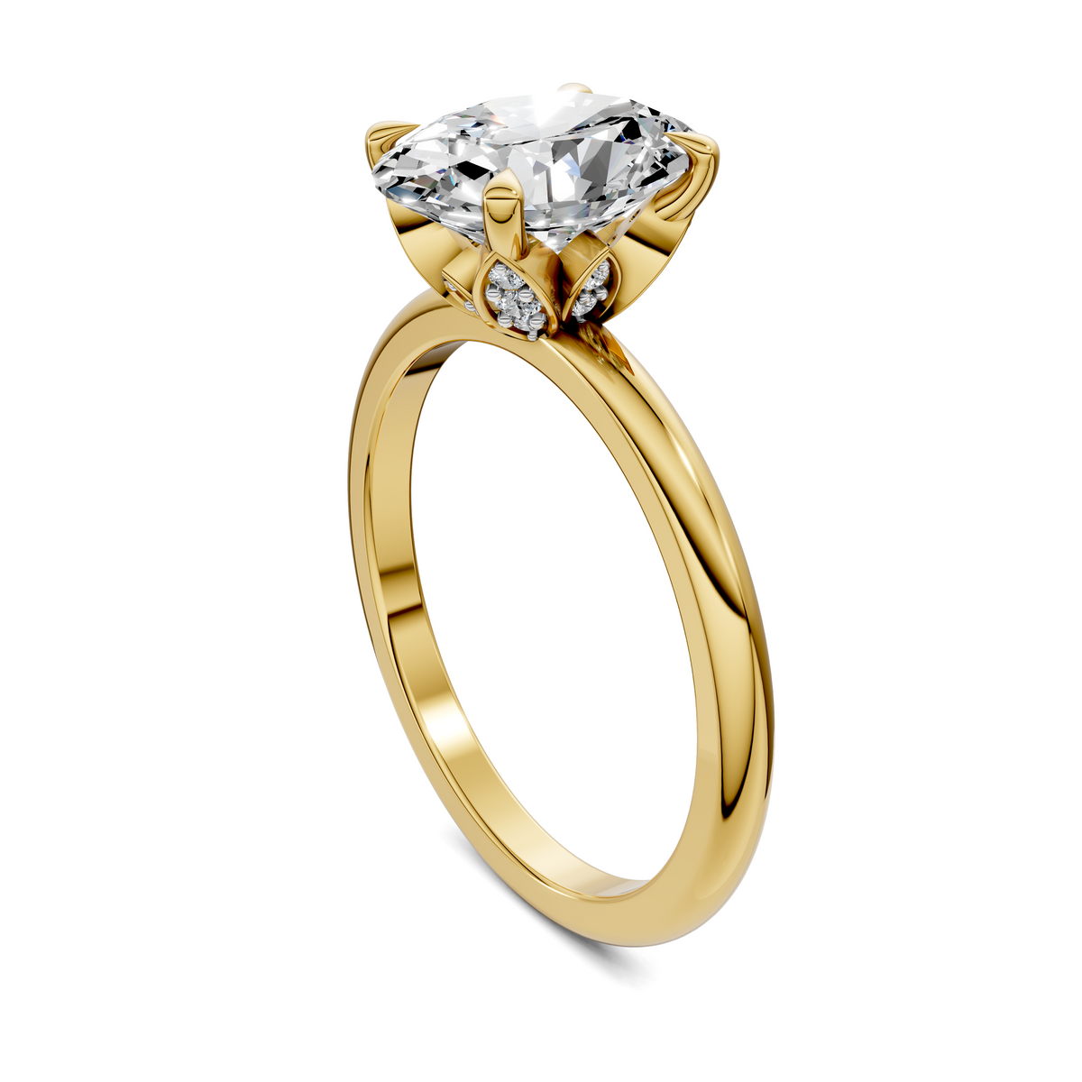 Solana Leaf Accent Ring