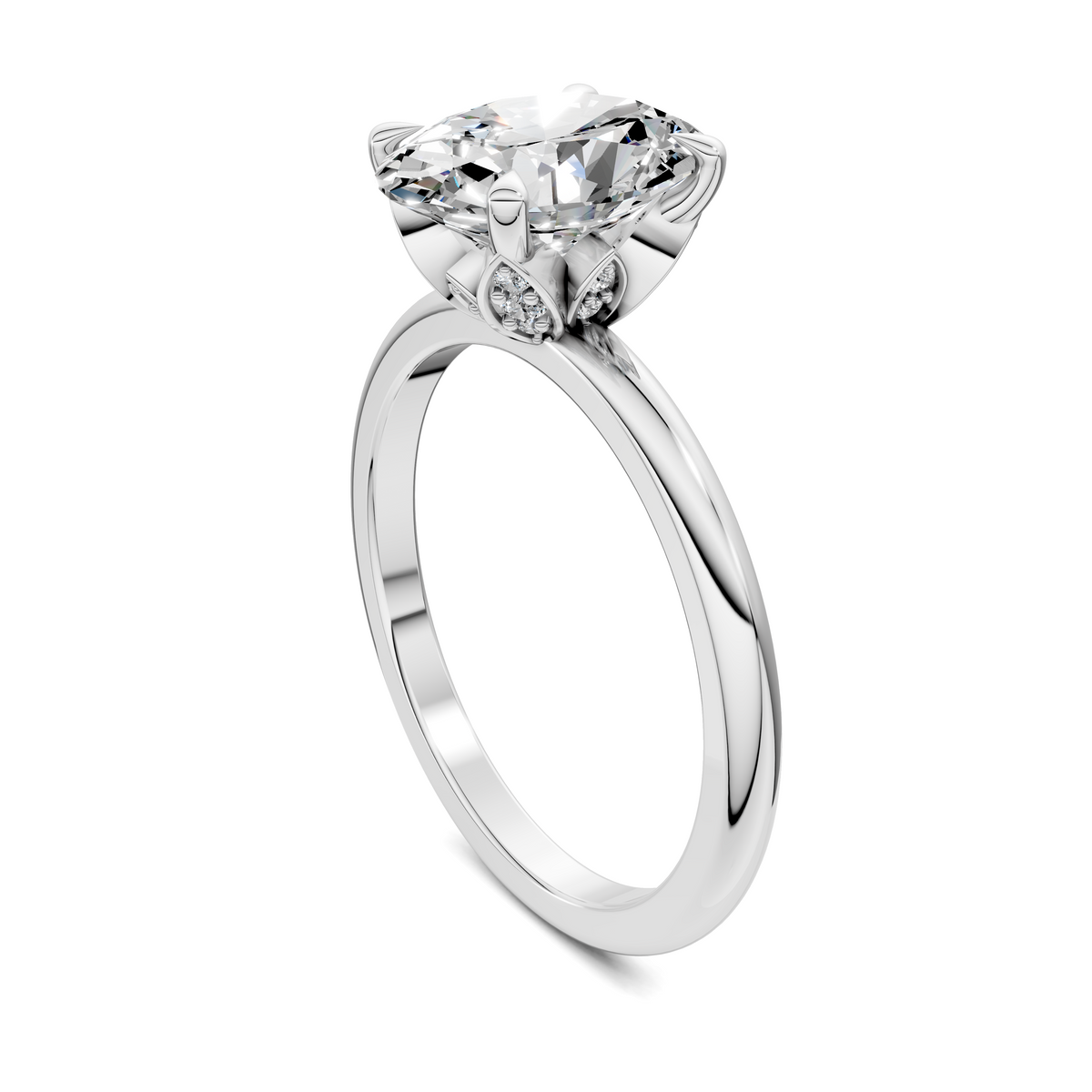 Solana Leaf Accent Ring