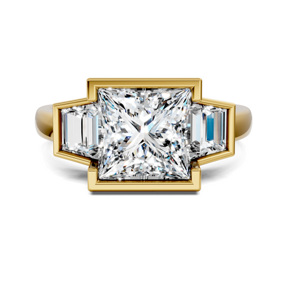 Lakelynn Bezel Three Stone Ring