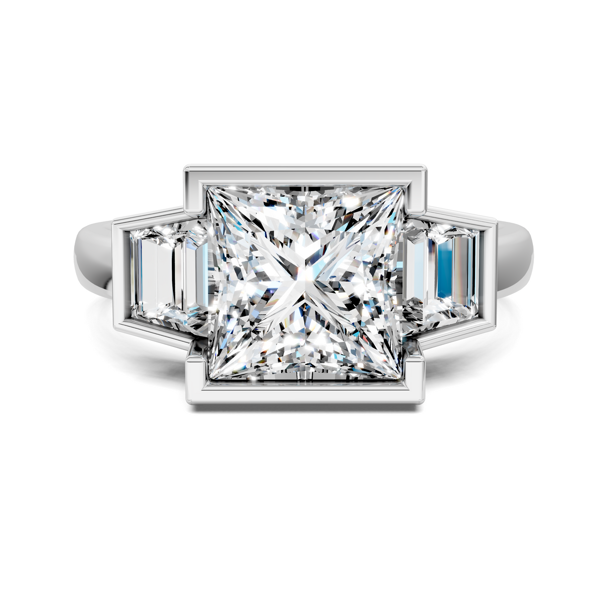 Lakelynn Bezel Three Stone Ring