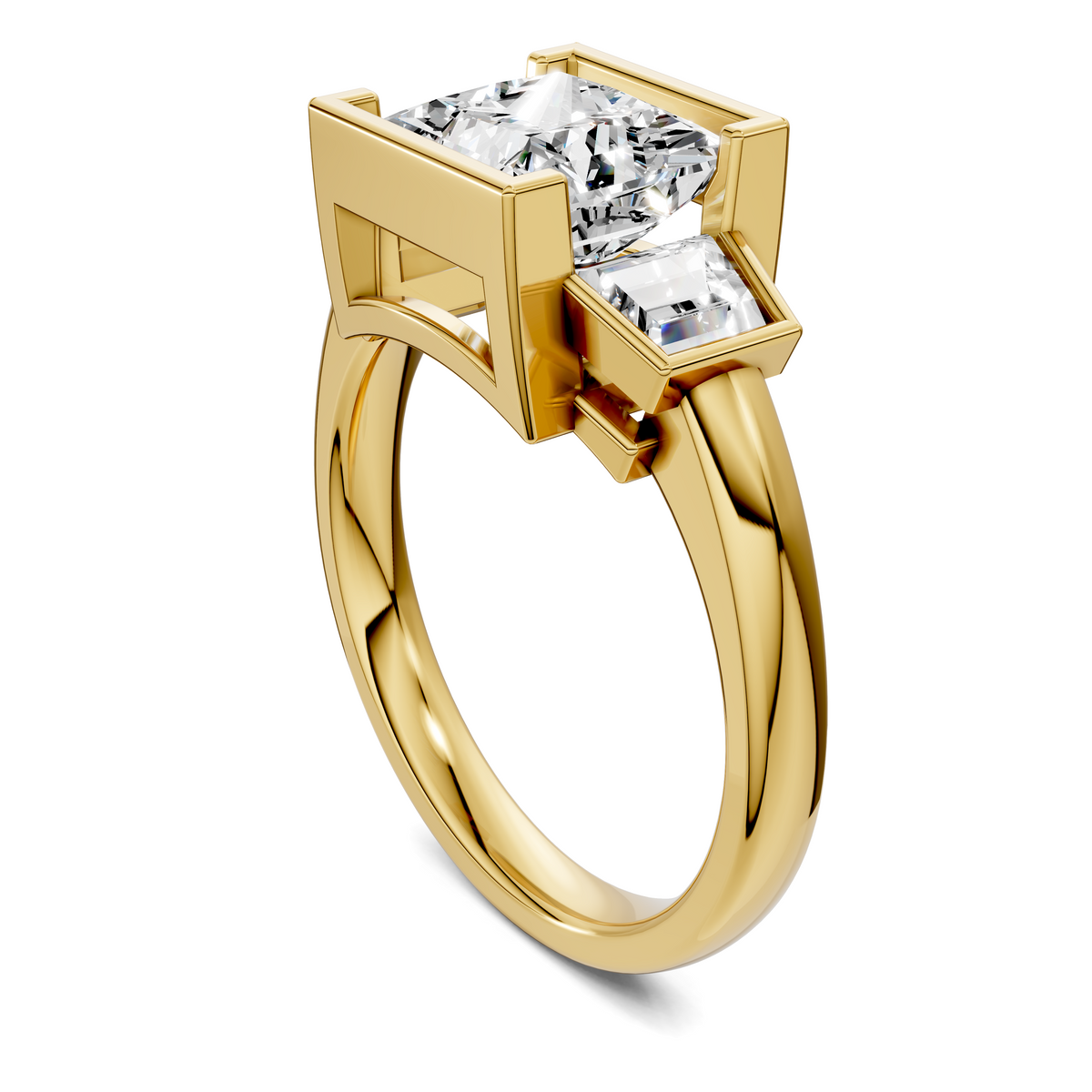 Lakelynn Bezel Three Stone Ring