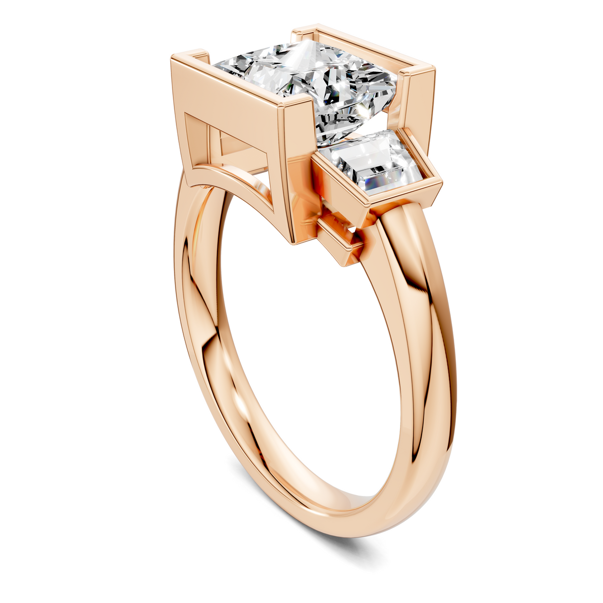 Lakelynn Bezel Three Stone Ring