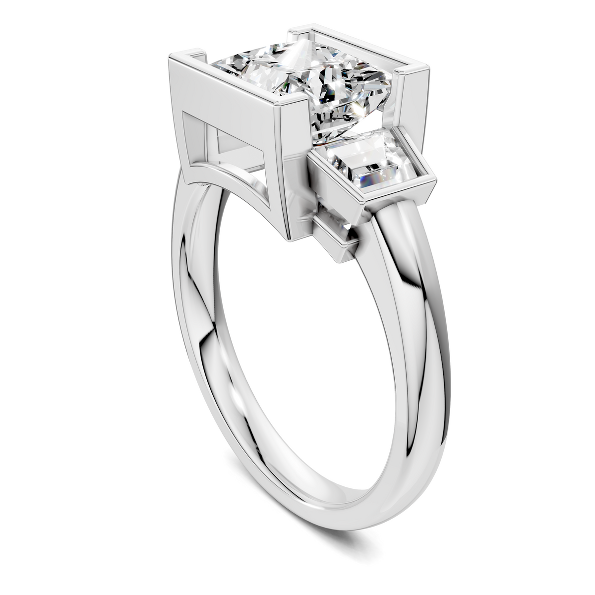 Lakelynn Bezel Three Stone Ring