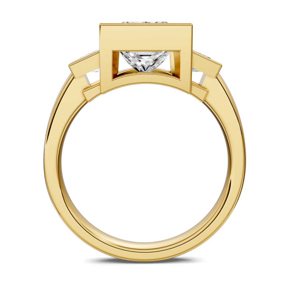 Lakelynn Bezel Three Stone Ring