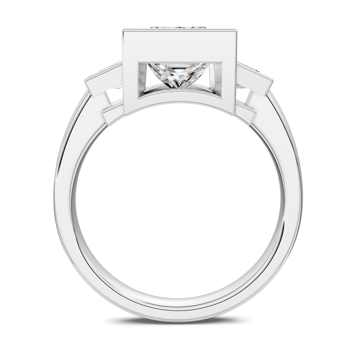Lakelynn Bezel Three Stone Ring