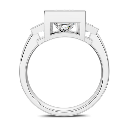 Lakelynn Bezel Three Stone Ring