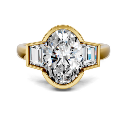 Lakelynn Bezel Three Stone Ring