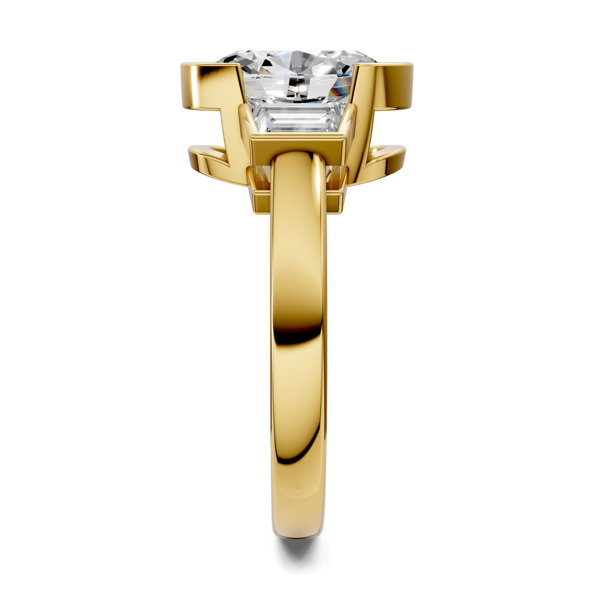 Lakelynn Bezel Three Stone Ring