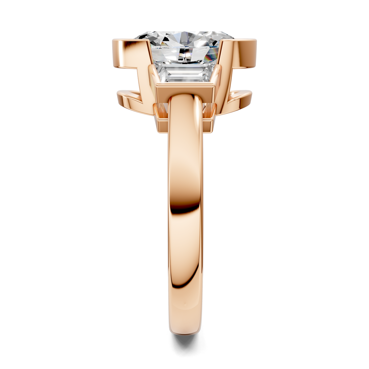 Lakelynn Bezel Three Stone Ring