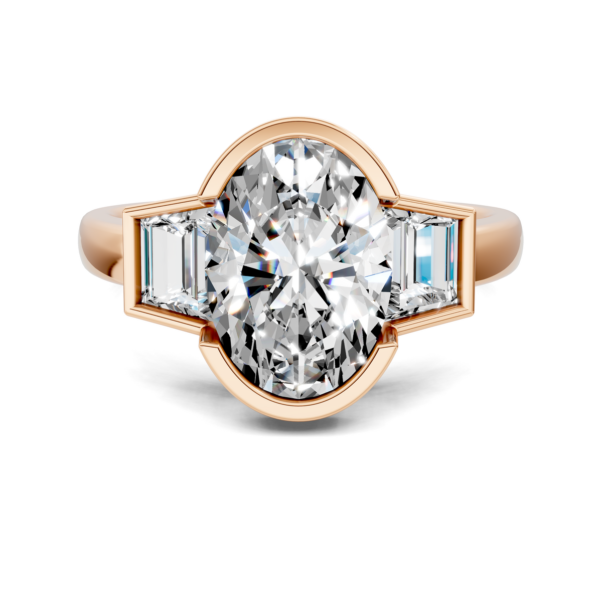 Lakelynn Bezel Three Stone Ring