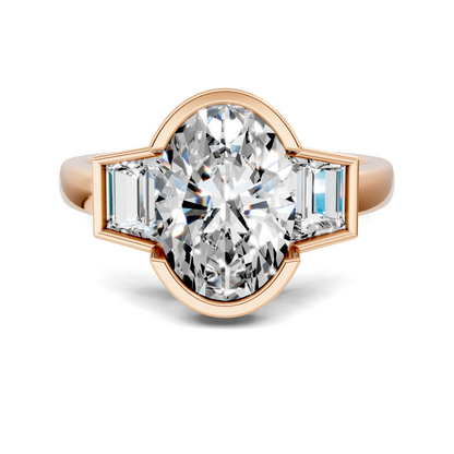Lakelynn Bezel Three Stone Ring