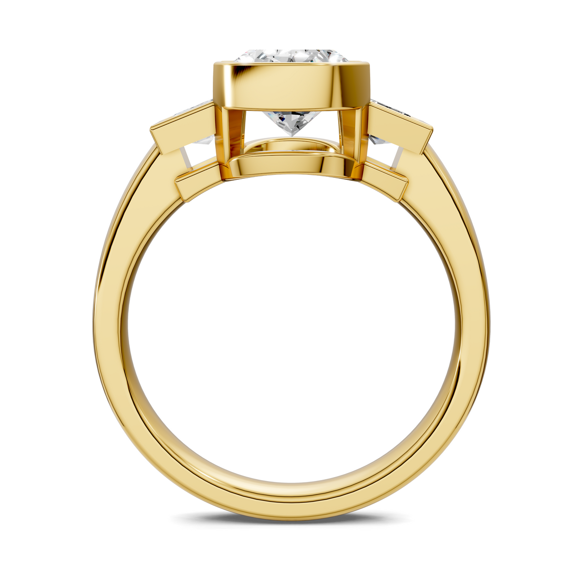 Lakelynn Bezel Three Stone Ring