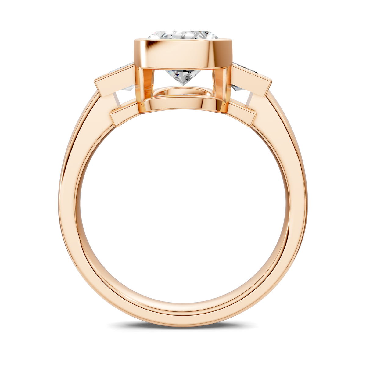 Lakelynn Bezel Three Stone Ring
