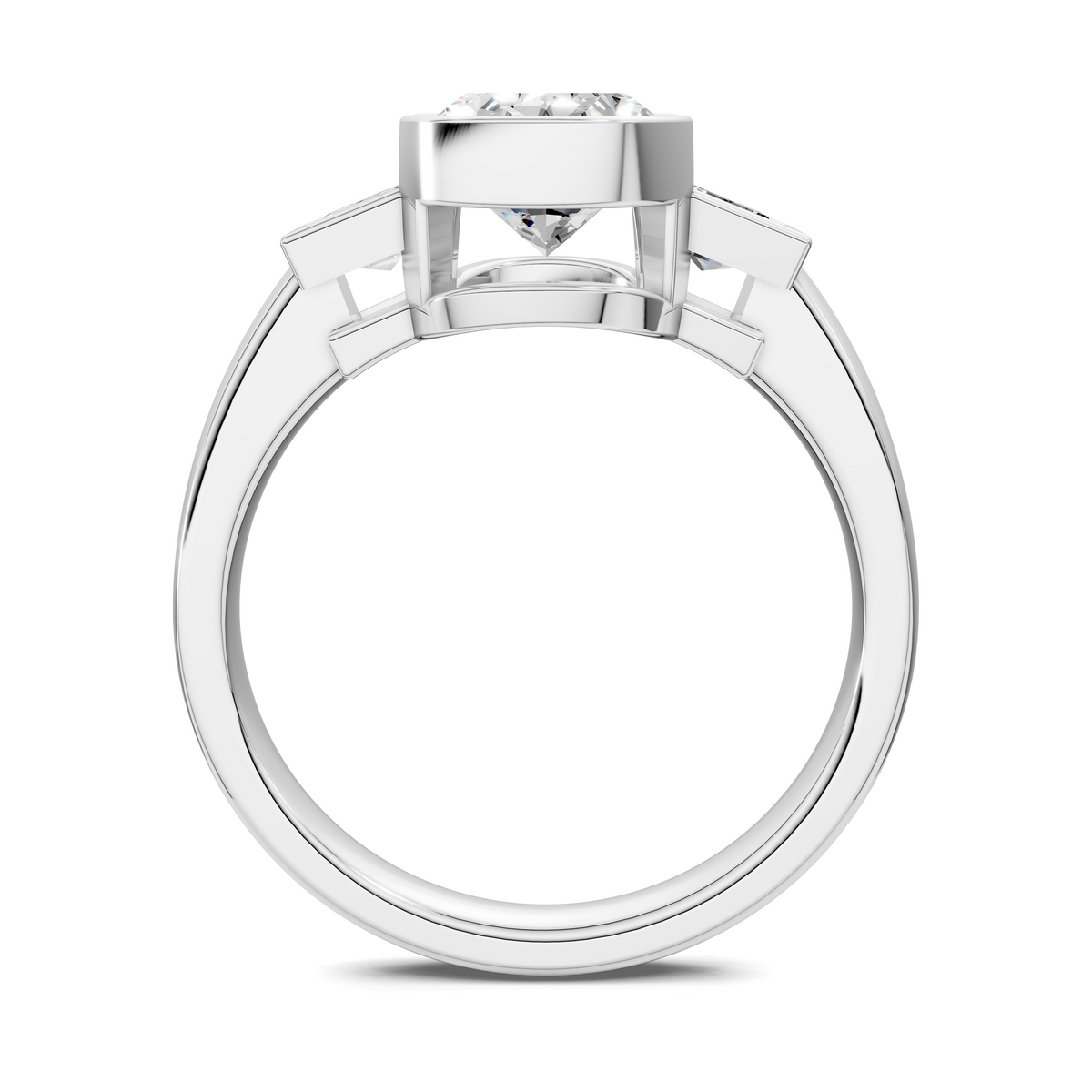 Lakelynn Bezel Three Stone Ring