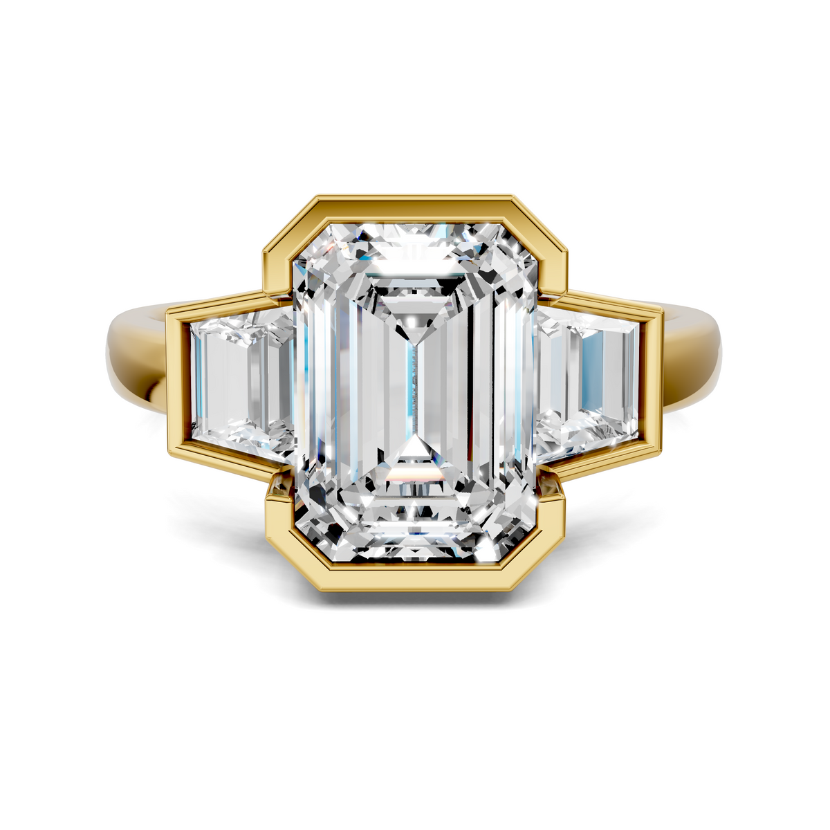 Lakelynn Bezel Three Stone Ring