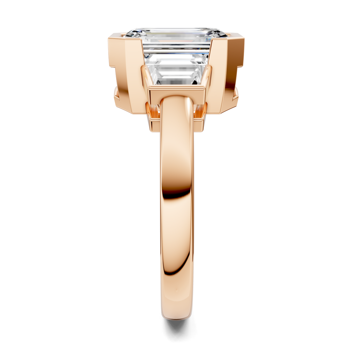 Lakelynn Bezel Three Stone Ring