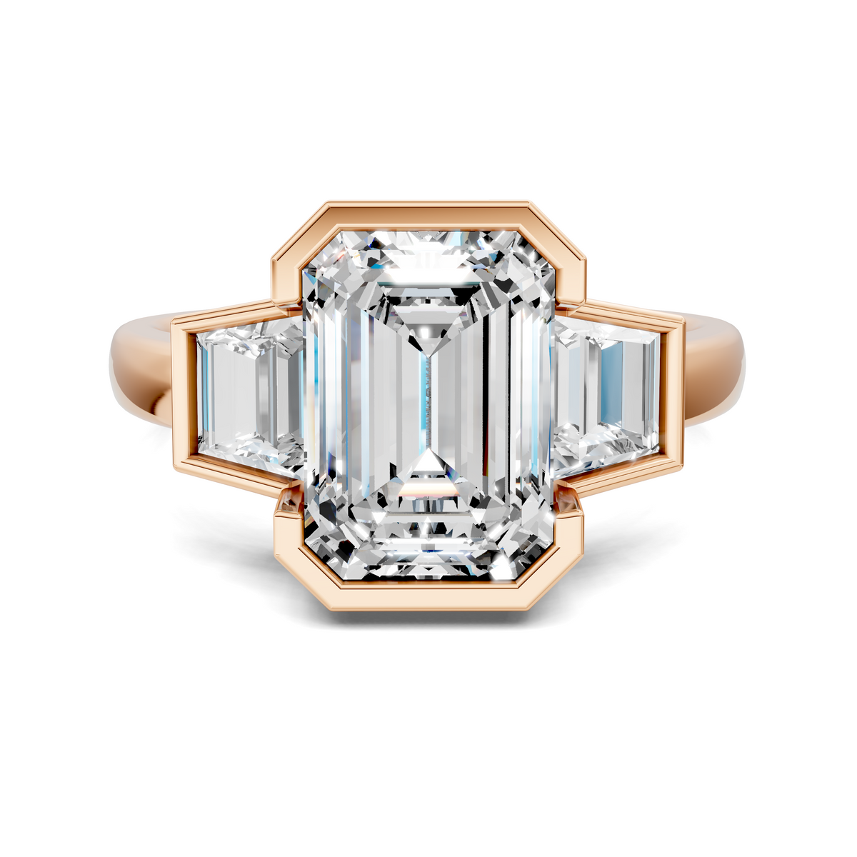 Lakelynn Bezel Three Stone Ring