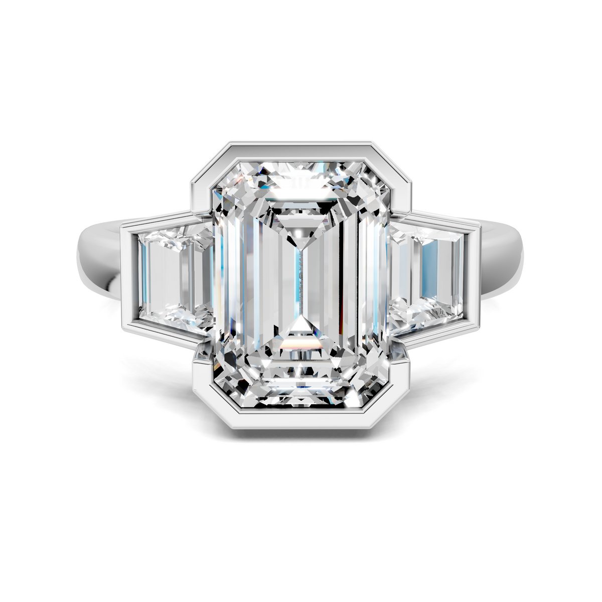 Lakelynn Bezel Three Stone Ring