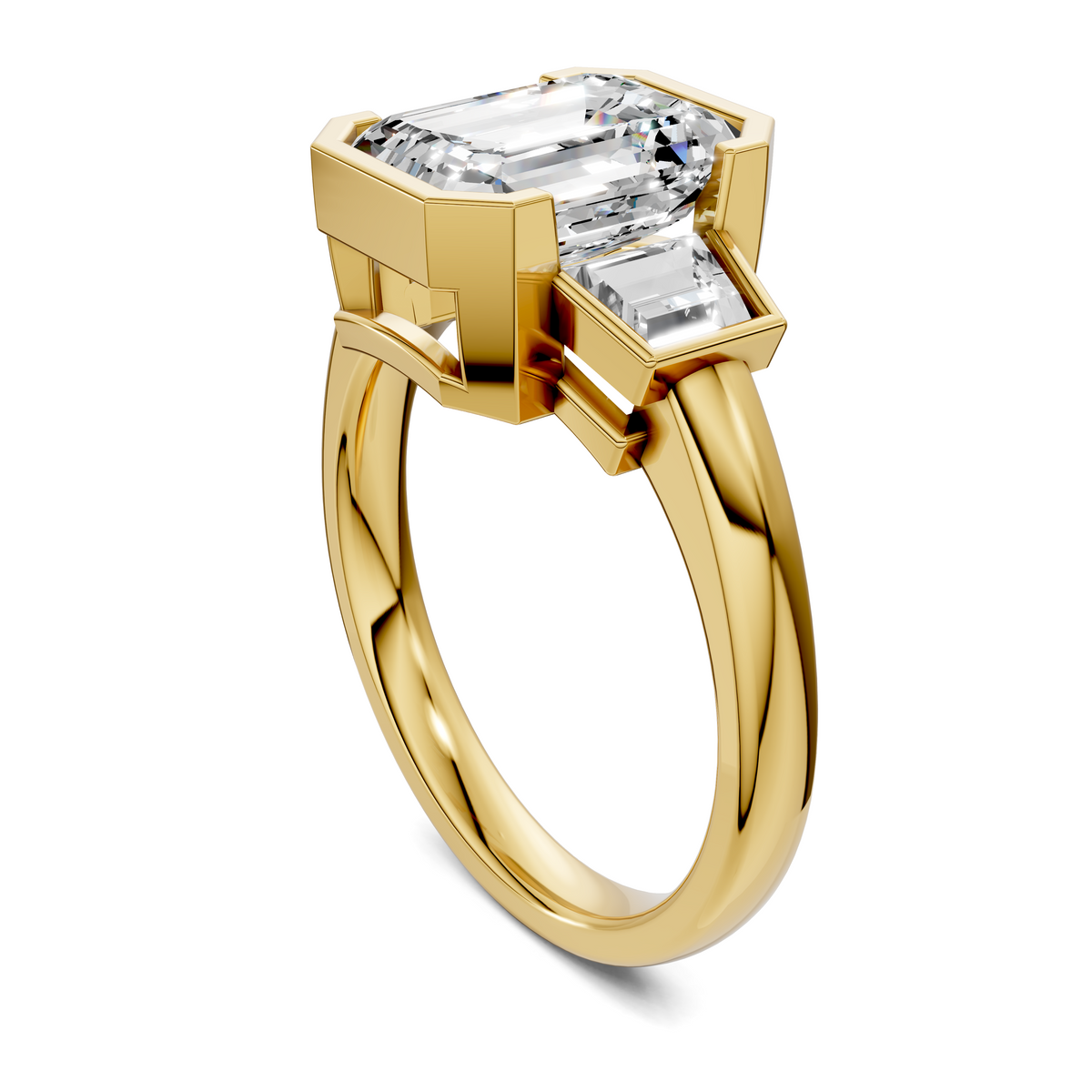 Lakelynn Bezel Three Stone Ring