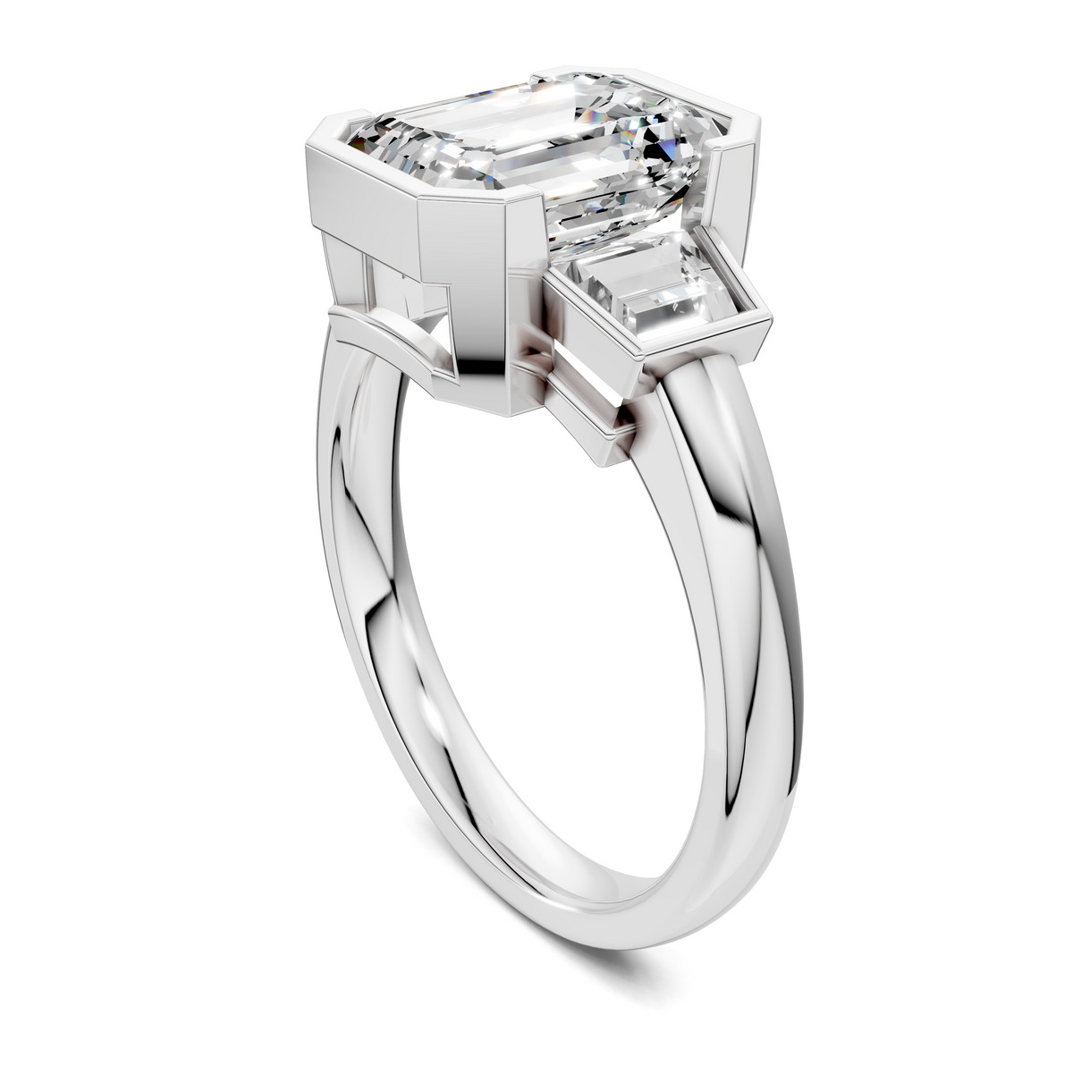 Lakelynn Bezel Three Stone Ring