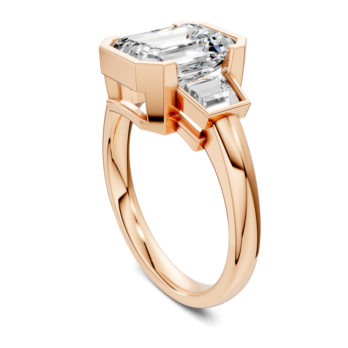 Lakelynn Bezel Three Stone Ring