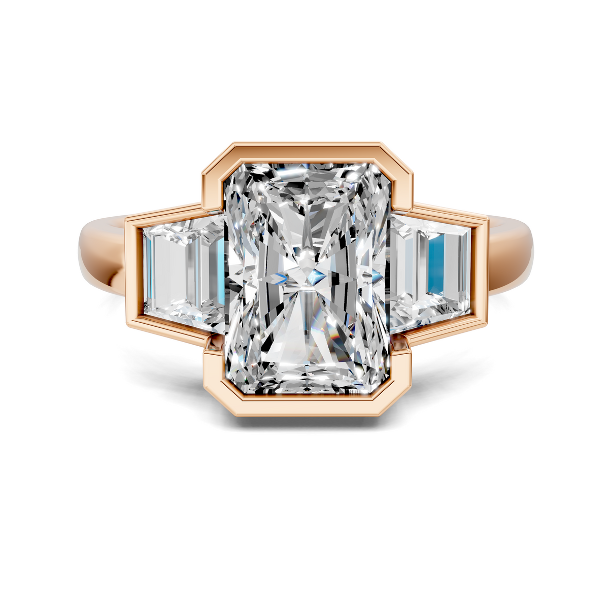 Lakelynn Bezel Three Stone Ring