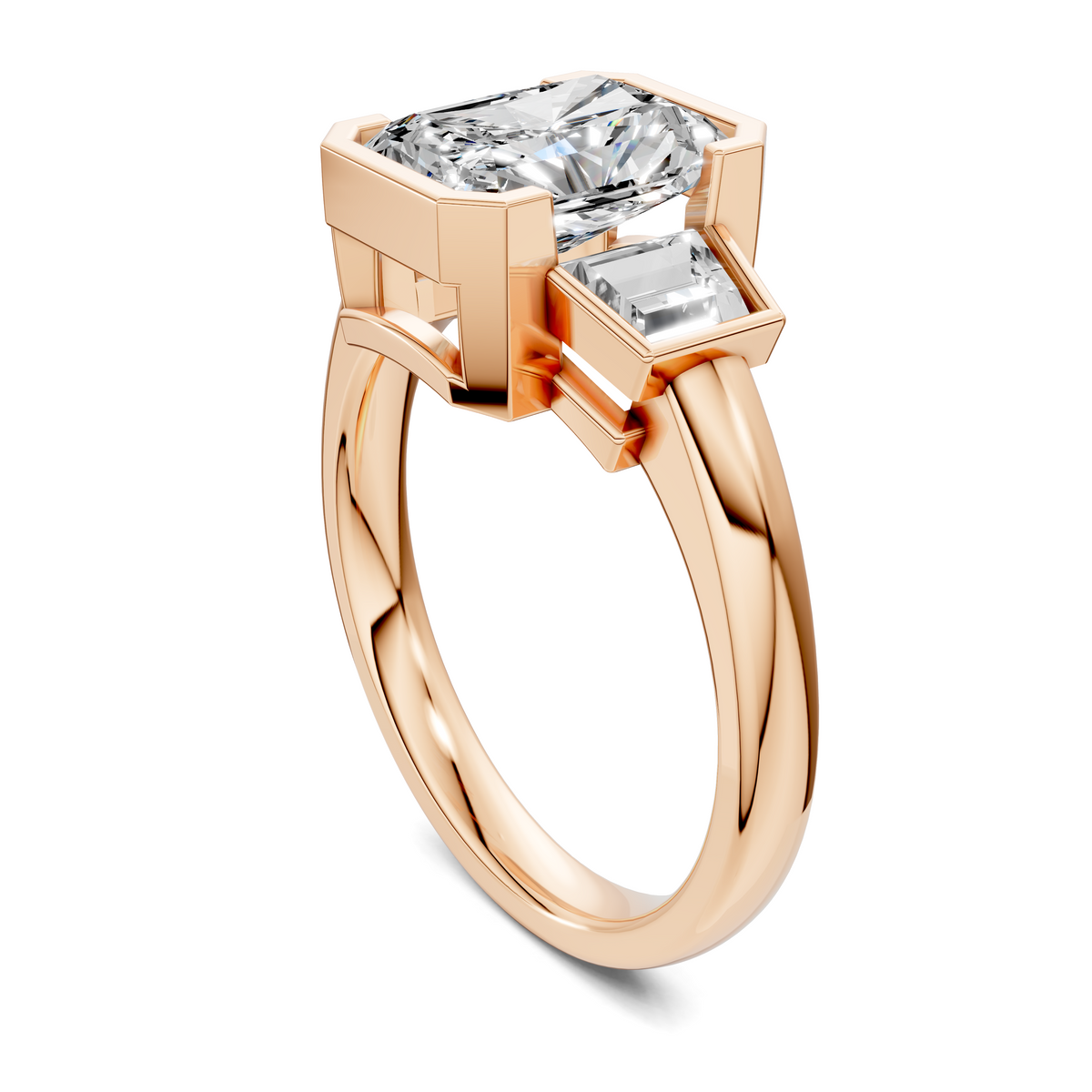 Lakelynn Bezel Three Stone Ring