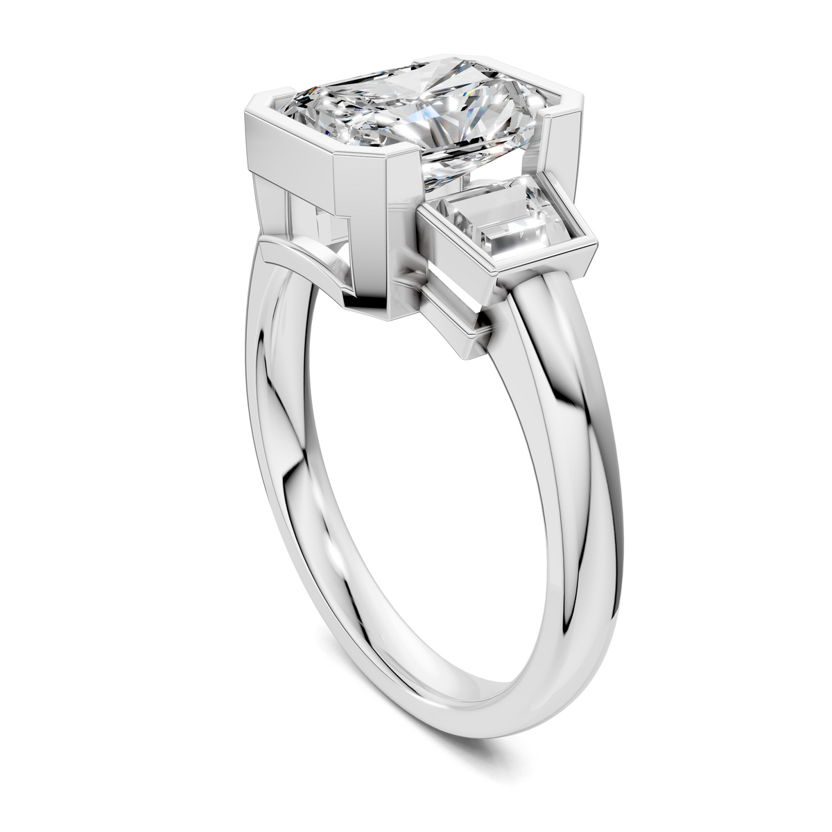 Lakelynn Bezel Three Stone Ring