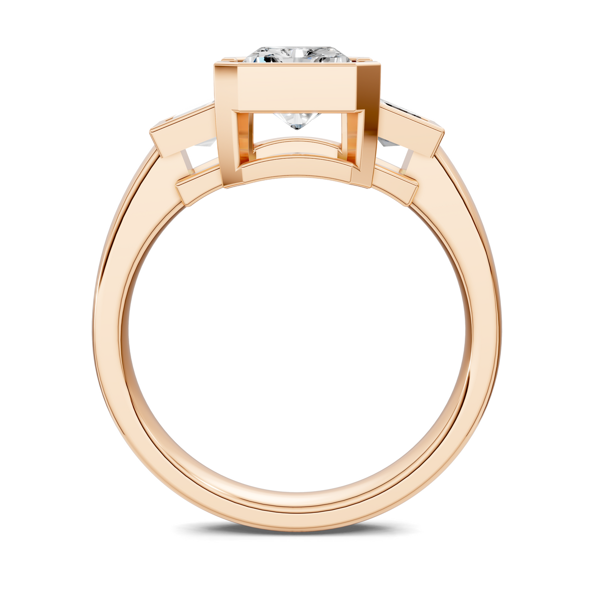 Lakelynn Bezel Three Stone Ring