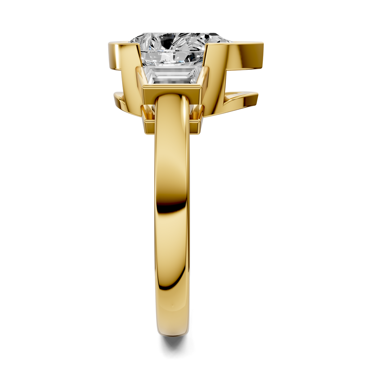 Lakelynn Bezel Three Stone Ring