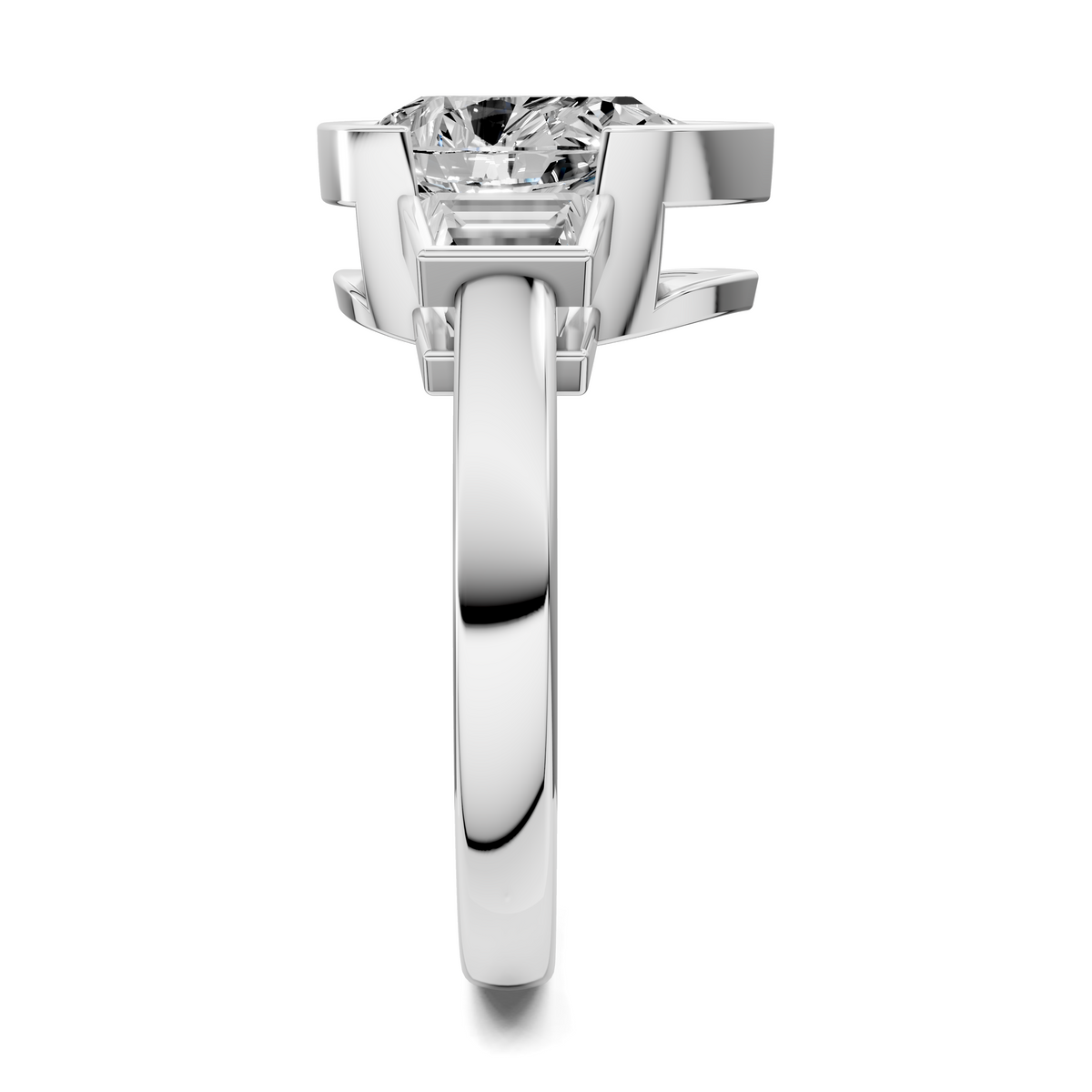 Lakelynn Bezel Three Stone Ring