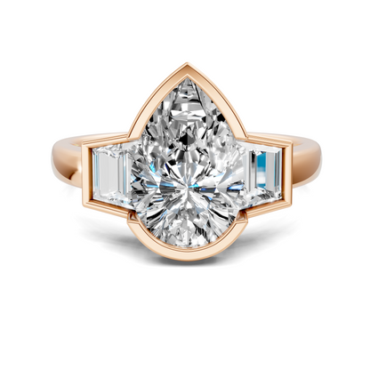 Lakelynn Bezel Three Stone Ring