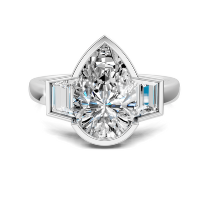 Lakelynn Bezel Three Stone Ring